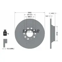 Disc frana TEXTAR 92132503