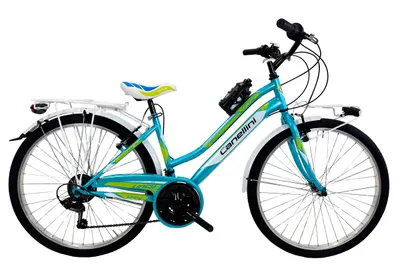 Bicicletă pentru fete Canellini LINCY 26" - Bleu/Verde