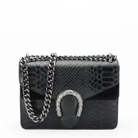 Geanta mica din piele naturala 8936 120 Negru