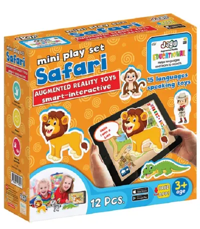 Jagu Talking Toy Set - Safari, 12 piese