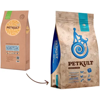 PETKULT Sensitive Adult large, talie mare, Peste, 12kg