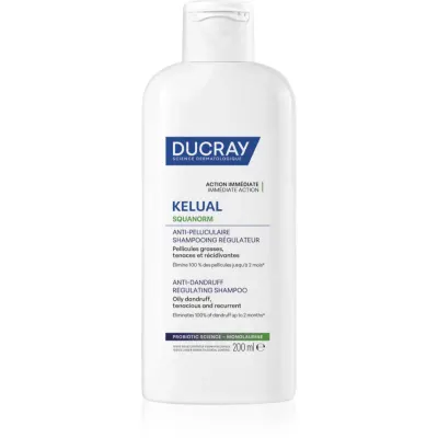 Ducray Kelual Squanorm Regulating Treatment Shampoo Oily Dandruff șampon pentru par gras si cu matreata 200 ml