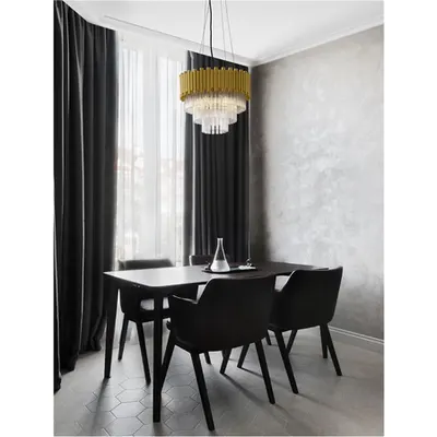 Lampa suspendata MAGNOLIA Auriu Aluminum & Crystal (96 pcs) LED E14 5x5W 230V IP20 Fara bec