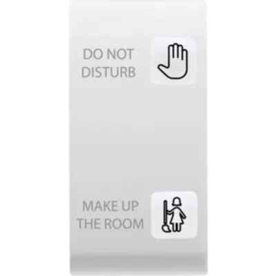 Tasta buton pentru PUSH-BUTTON PANEL - HOTEL SOLUTION - 2 lentilaES - DND+MUR - 1 MODULE - ALB