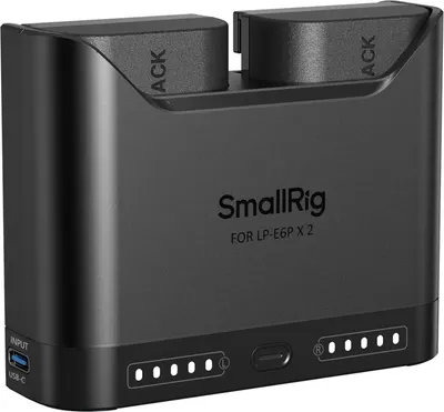 Set de două baterii și încărcător SmallRig - Turbo, Canon LP-E6P