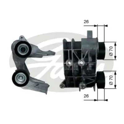 rola intinzator, curea transmisie GATES T36107
