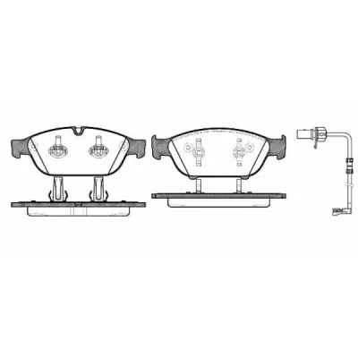 Set placute frana, frana disc REMSA 1441.12