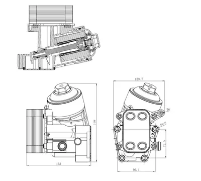 Radiator Ulei Termoflot Potrivit Seat Ibiza Iv, Ibiza Iv Sc, Ibiza Iv St; Skoda Fabia Ii, Roomster, Roomster Praktik; Vw Polo, Polo V 1.2d 10.09
