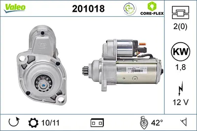 Electromotor (12v, 1,8kw) Potrivit Audi A2, A3; Ford Galaxy I; Seat Alhambra, Arosa, Cordoba, Cordoba Vario, Ibiza Ii, Ibiza Iii, Leon, Toledo I, Toledo Ii; Skoda Fabia I 1.4d-2.8 08.88-12.10