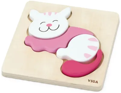 Puzzle din lemn Viga - Pisicuță