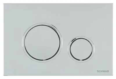 Clapeta de actionare 247x165x14 mm, crom lucios, Schwab Vela