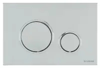 Clapeta de actionare 247x165x14 mm, crom lucios, Schwab Vela
