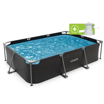 Piscina dreptunghiulara VirtuFit 300 x 210 x 67 cm cu sistem filtrare