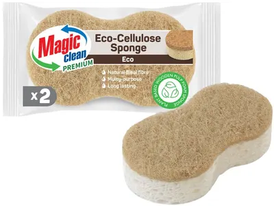 Bureți de bucătărie pentru curățare universală Magic Clean - Premium, Eco, 2 buc.