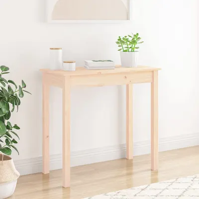 vidaXL Masă consolă, 80x40x75 cm, lemn masiv de pin