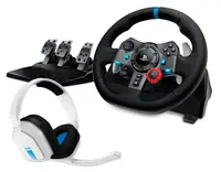 Volan cu pedale și căști Logitech - G29 Driving Force, Astro A10, PS5/PS4