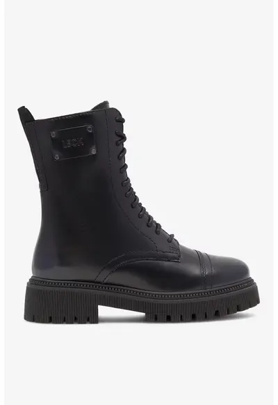 Ghete dama 5905588170884 - Piele naturala - Negru - Negru