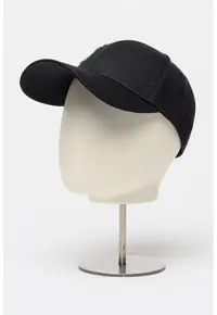 Sapca baseball cu aplicatii cu model monograma Ikon - Negru/Argintiu
