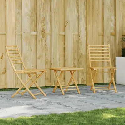 Gossi set mobilier bistro, 3 piese, bambus