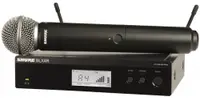 Sistem de microfon wireless Shure - BLX24RE/SM58-R12, negru