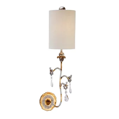 Aplica Tivoli 1 Light Wall Light – Gold & Cream Patina