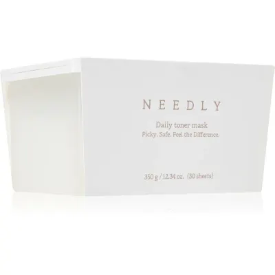 NEEDLY Daily Toner Mask mască textilă hidratantă cu efect calmant pachet mare 30 buc