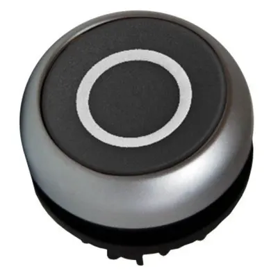 Buton comanda negru cu revenire '0' M22-DH-S-X0