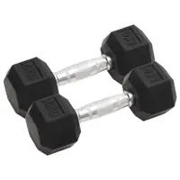 vidaXL Gantere, 2 buc., 6 kg, total fontă
