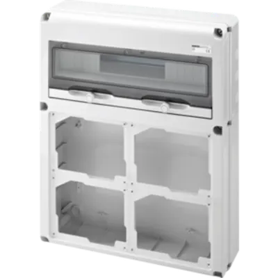 Organizator de santier Q-DIN 20 MODULE - 4 FLANSE IB ORIZONTALE 16 / 32A CBF IP44 - IP65