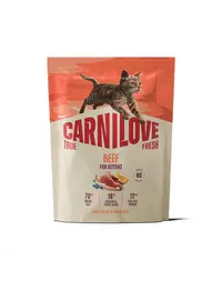 CARNILOVE True Fresh Cat Beef Kittens 400 g hrană pisoi de toate rasele, cu vită