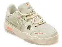 Pantofi sport GRYXX albi, 2A3227, din piele naturala