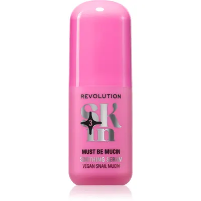 Revolution Skincare Go Gentle Vegan Snail Mucin Soothing Serum ser calmant cu efect de hidratare 30 ml