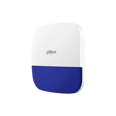 Sirena wireless exterior Dahua ARA13-W2(BLUE), 110 dB, 868 MHz, RF 1600 m, buzzer, tamper, albastra