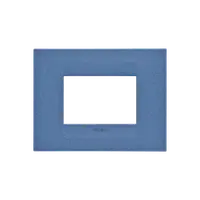 Ornament Geo - in Varnished Technopolymer - 3 Module- Sea Blu - Chorus