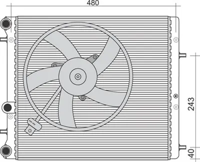 Radiator Apa Racire Motor Seat Cordoba, Ibiza Iii, Ibiza Iv, Ibiza Iv St, Toledo Iv; Skoda Fabia I, Fabia I Praktik, Fabia Ii, Fabia Iii, Rapid, Roomster, Roomster Praktik; Vw Fox, Polo 1.0-1.9d Dupa