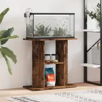 vidaXL Suport pentru acvariu, stejar afumat, 60x30x60 cm, lemn stratificat