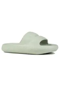 Papuci dama Maya Slider - confort sporit - verde - sintetic