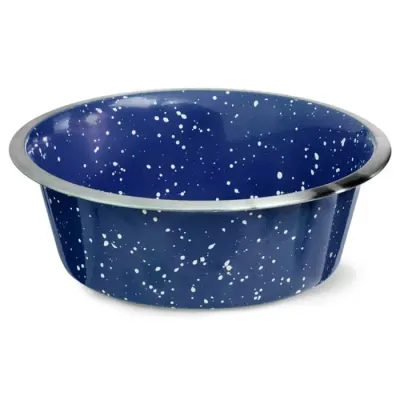 Castron din inox pentru caini pisici 4Dog Galaxy Albastru 0,9 L