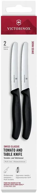 Set de cuțite de bucătărie Victorinox Swiss Classic – 2 bucăți, negre