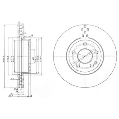 Disc frana DELPHI BG3838