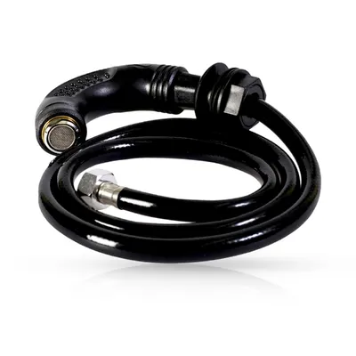 Furtun EUROSTIL + para dus scafa frizerie - Negru