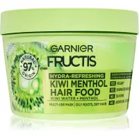 Garnier Fructis 3 in 1 mască hidratantă răcoritoare pentru păr cu parfum 390 ml