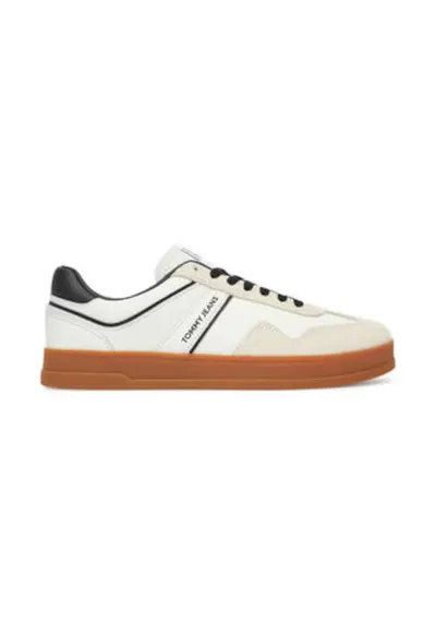 Tenisi barbatesti - 305438065 - piele naturala - alb/bej