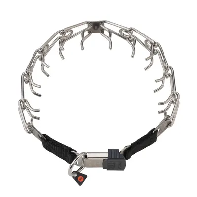 Zgarda otel inoxidabil micro pentru dresaj cu eliberare rapida Sprenger – 41 cm