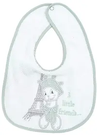 Baveta brodata Bambino Casa - Paris, Mint