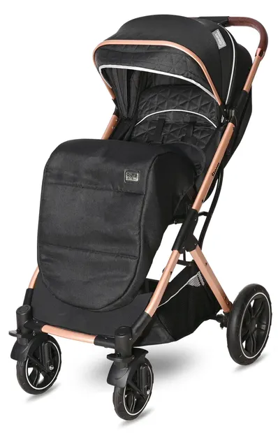 Cărucior de vară pentru bebeluşi Lorelli - Storm, Luxe Black