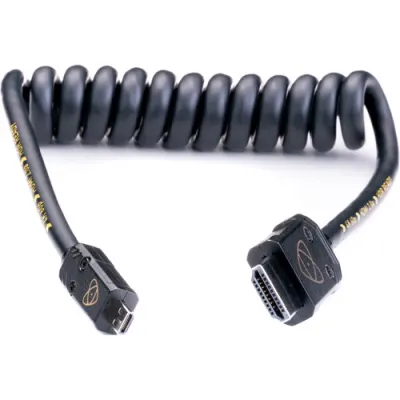 ATOMOS Cablu Spiralat Micro HDMI la Full HDMI 4K60p 30cm - Default Title