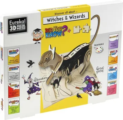 Puzzle 3D Eureka - Întâlnește vrăjitorii și magicienii (engleză)