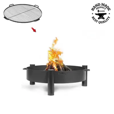 Pachet Vatra HAITI 80 cm cu grilaj otel