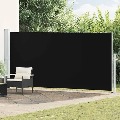 vidaXL Copertină laterală retractabilă de terasă, negru, 180x514 cm